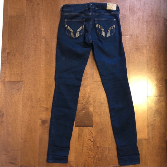 Navy Blue Hollister Skinny Jeans - Picture 4 of 5